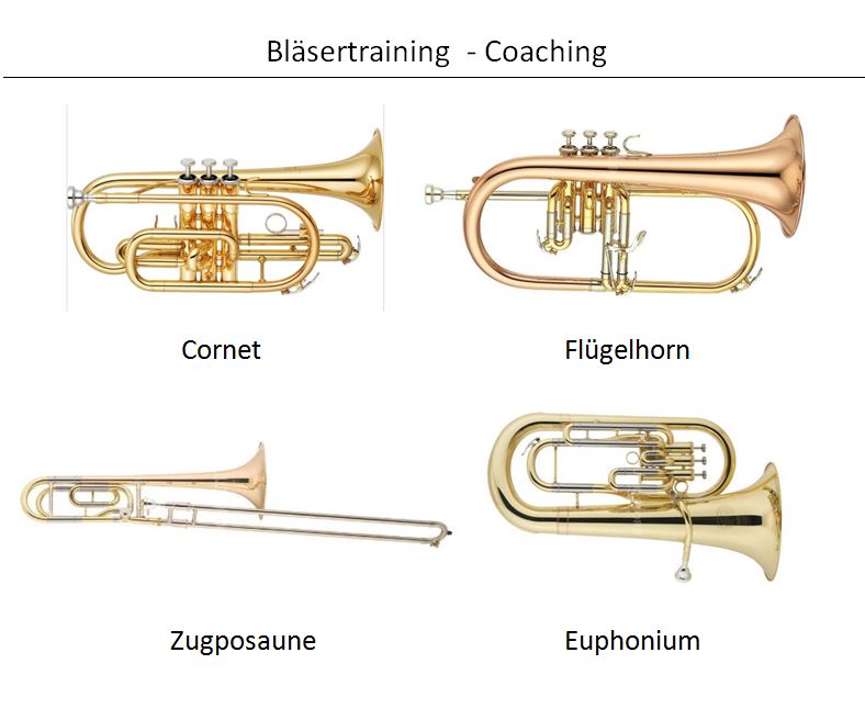 Cornet - Flügelhorn
Zugposaune - Euphonium